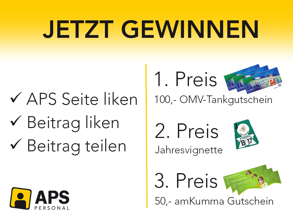 Gewinnspiel aps Personal GmbH Personaldienstleister